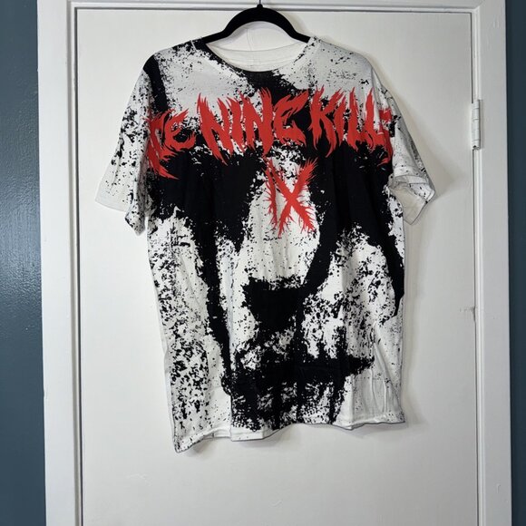 Ice Nine Kills IX Graphic Mask Shirt Large Band Tee Merch Tour 2023 - Picture 1 of 6